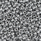 11/0 Perles de rocailles tchèques #35051B Argent métallique 250g