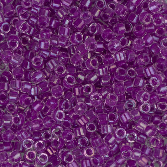 11/0 Delica Bead #0073 Lilac AB Lined 5.2g