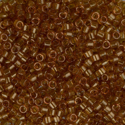 11/0 Delica Bead #0118 Yellow Saffron Tr Gold Luster 5.2g