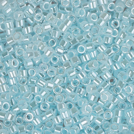 11/0 Perle Delica #0239 Cristal Clair Aqua Ceylan Doublé 5.2g