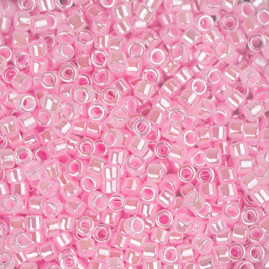 11/0 Perle Delica #0244 Lt Cristal Rose Ceylan Doublé 5.2g
