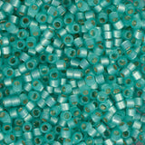 Perle Delica 11/0 #0627 Opale d'albâtre vert aqua doublée d'argent 5.2g