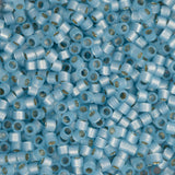 Perle Delica 11/0 #0628 Opale d'albâtre aquatique doublée d'argent 5,2 g