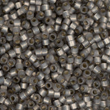 Perle Delica 11/0 #0630 Opale d'albâtre gris fumée doublée d'argent 5,2 g