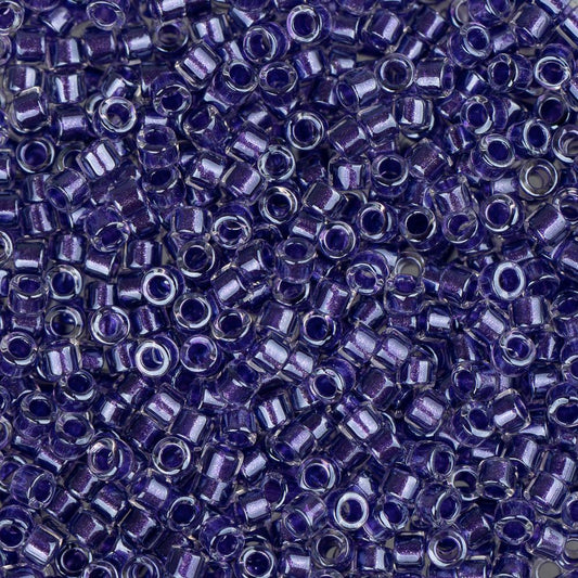11/0 Perle Delica #0906 Violet Sparkle Crystal Lined 5.2g