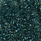 11/0 Delica Bead #0919 Green Teal Sparkle Chartreuse Lined 5.2g