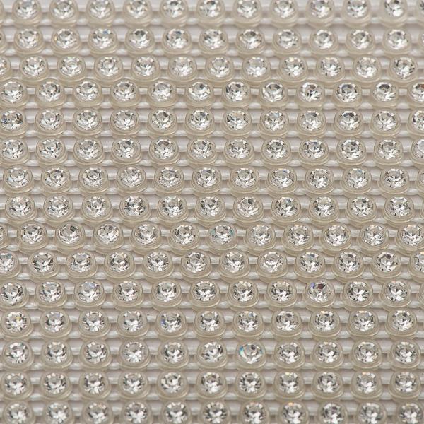Plastic 2.4mm Clear Rhinestone Banding 10yd/pk