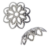 Capuchons de perle en filigrane de nickel de 10 mm 50/pk