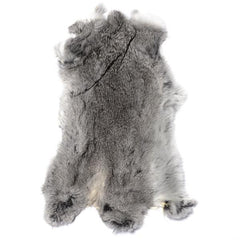 Rabbit Fur Pelt Chinchilla Grey