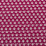 *Plastic Rhinestone Banding 2.4mm Fuchsia/Crystal by the Yard