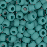 6/0 Perles Miyuki Rocailles #0412F Opaque Turquoise Vert Mat 22g