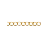 Chain Curb 3.5x5mm Links Brass 1m