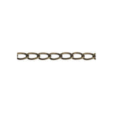 Chain Curb 3.5x5mm Links Antique Brass 1m
