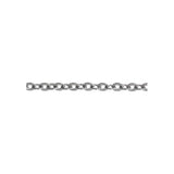 Chain Rolo 2x2.5mm Links Rhodium 1m