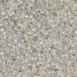 15/0 Miyuki Seed Beads #0551 White Opal Silver Lined 22g