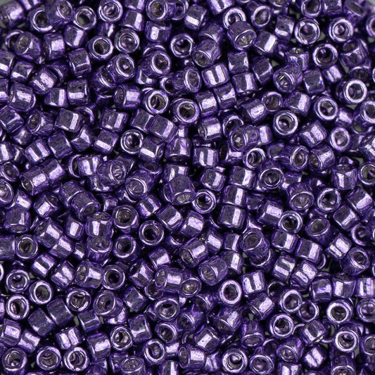 11/0 Delica Bead #0430 Dark Lilac Galvanized 5.2g