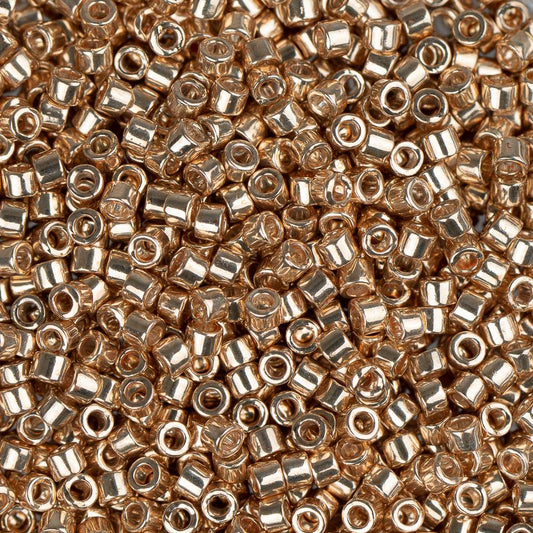 11/0 Delica Bead #0433 Champagne Galvanized 5.2g