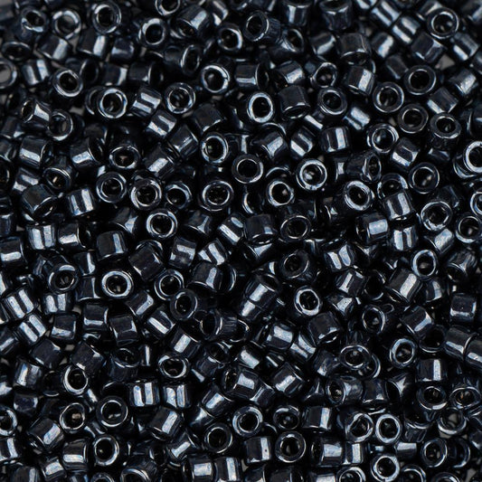 11/0 Delica Bead #0453 Dark Gunmetal Nickel Plated 5.2g