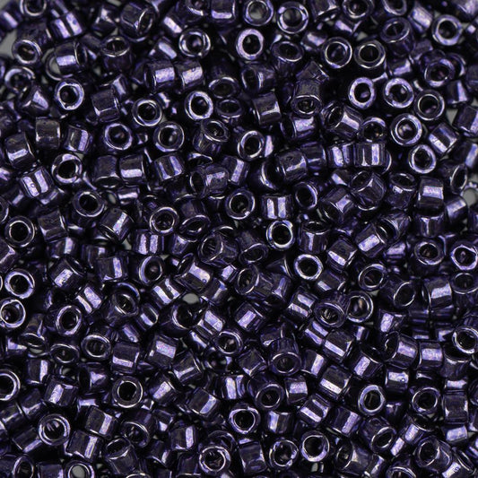 11/0 Delica Bead #0464 Dark Purple Nickel Plated 5.2g