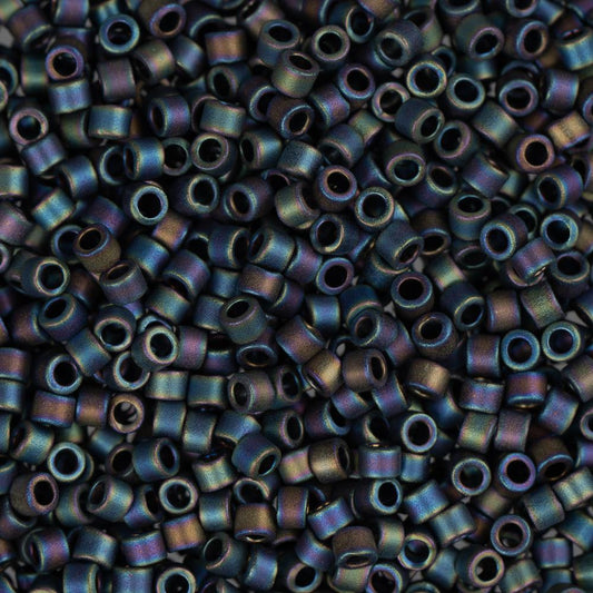 Perle Delica 11/0 #0871 Noir Gris AB Mat 5.2g