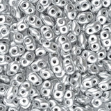 Tchèque Superduo Perles 24g Cristal Bronze Aluminium