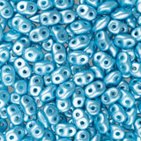 Czech Superduo Perles 24g Pastel Aqua