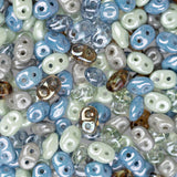 *Czech Superduo Beads April Showers 22g
