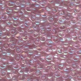 Perles Magatama 4mm 23g Bubble Gum Rose AB