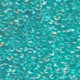 Perles Magatama 4mm 23g Vert Menthe Transparent AB