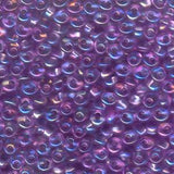 Perles Magatama 4mm 23g Violet Transparent AB