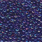 Magatama Beads #2169 Fuchsia Lined Blue AB 23g