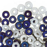 *Czech O Beads Chalk White Azuro Matte 8.1g