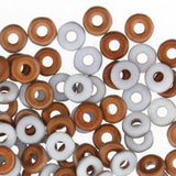 *Czech O Beads Chalk White Sunset Matte 8.1g