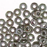 *Czech O Beads Chalk White Lazure Blue 8.1g