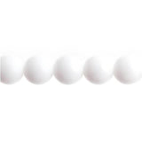 Czech Round Druk Beads 3mm Opaque White 62/strand