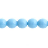 Czech Round Druk Beads 3mm Opaque Blue Turquoise 62/strand