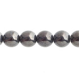 Czech Round Druk Beads 3mm Opaque Gunmetal 62/strand