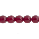 Perles Druk Tchèques 3mm 62/fil Grenat Trans