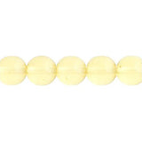 Czech Druk 3mm Perles 62/fil Trans Jonquil