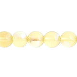 Czech Round Druk Beads 3mm Transparent Jonquil AB 62/strand