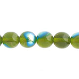 Czech Round Druk Beads 3mm Transparent Olivine AB 62/strand
