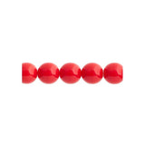 Czech Round Druk Beads 4mm Opaque Red 45/strand