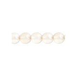 Perles tchèques Druk 4mm 45/fil Trans Crystal Honey