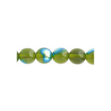 Tchèque Druk 4mm Perles 45/fil Trans Olivine AB