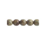 Czech Round Druk Beads 4mm Opaque Olivine Travertine 45/strand
