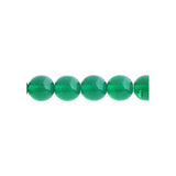 Czech Round Druk Beads 6mm Transparent Emerald 31/strand