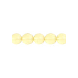 Czech Round Druk Beads 6mm Transparent Jonquil 31/strand