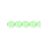 Czech Round Druk Beads 6mm Transparent Peridot 31/strand