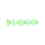 *Czech Round Druk Beads 6mm Transparent Peridot AB 31/strand
