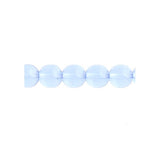 Czech Round Druk Beads 6mm Transparent Light Sapphire 31/strand